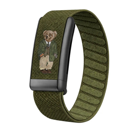 Whoop Strap 4.0 / 5.0 Forest Green worn-style perspective