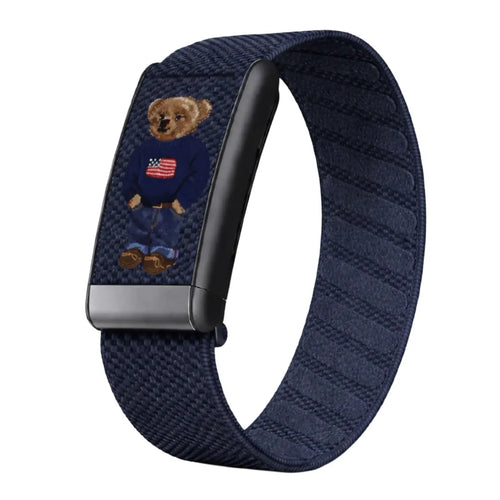 Whoop Strap 4.0 / 5.0 Navy Blue worn-style perspective