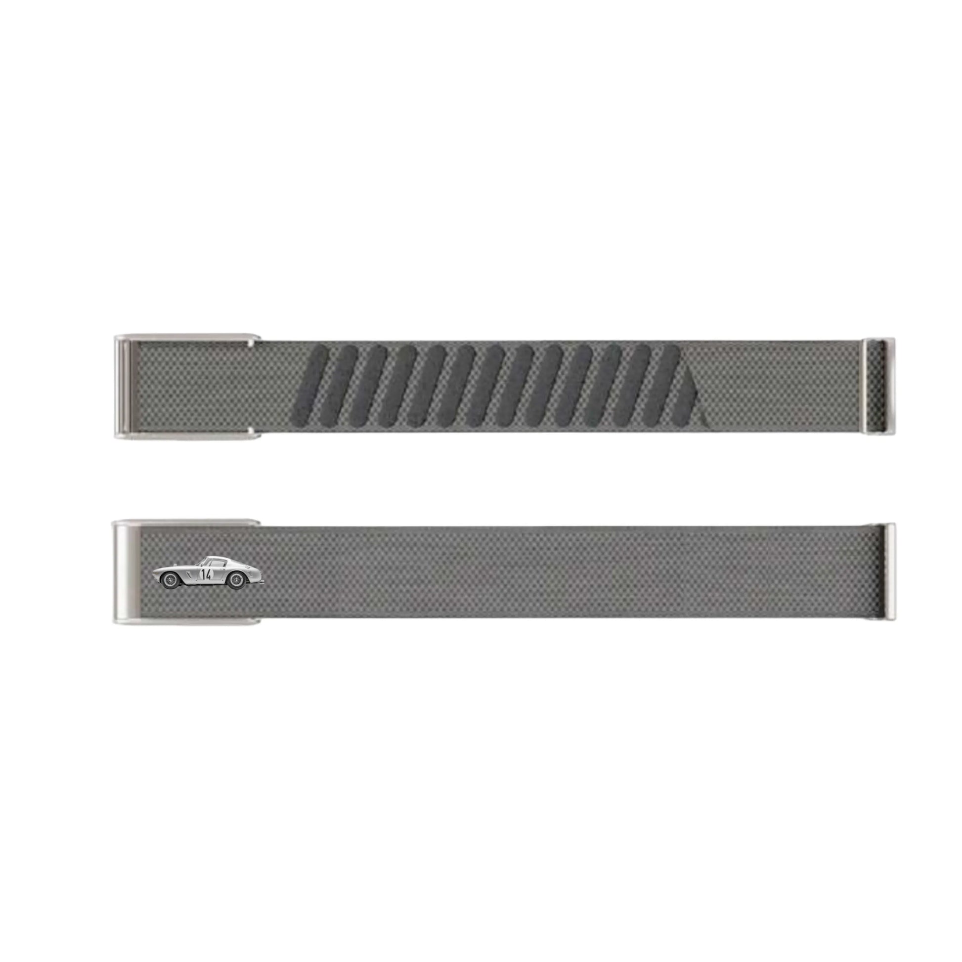 Whoop Strap 4.0 / 5.0 Heritage Grey nylon band flat lay