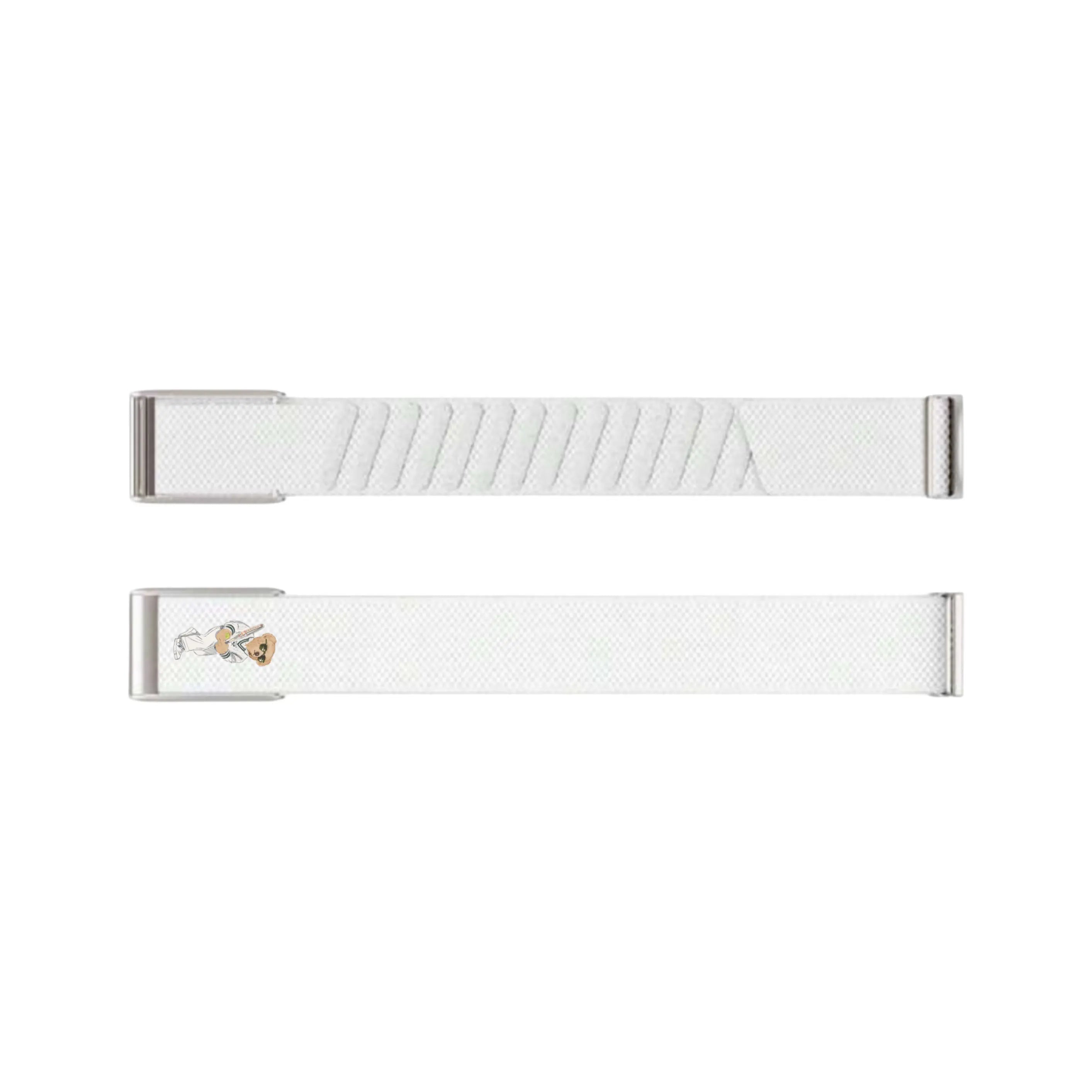 Whoop Strap 4.0 / 5.0 Court White nylon band flat lay